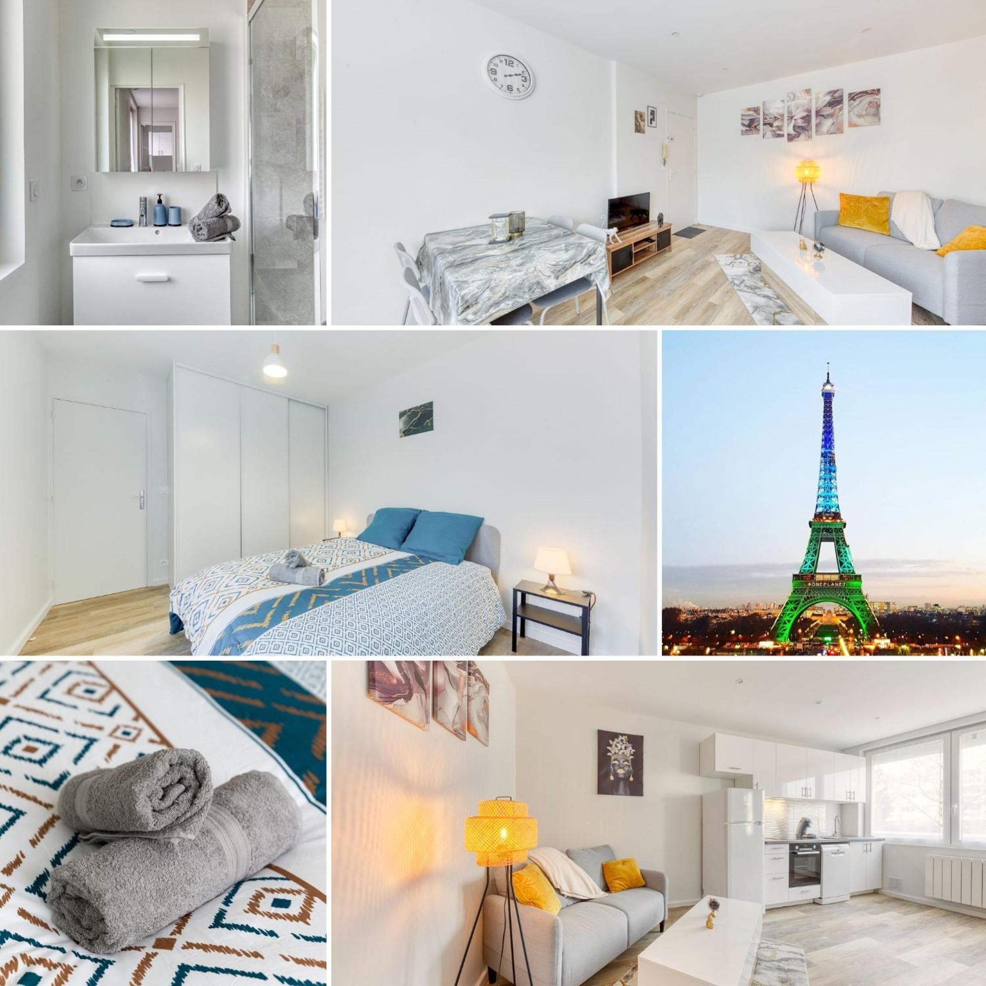 Cozy Appart 5 A 3' De La Gare - Cozy Houses Palaiseau Ngoại thất bức ảnh