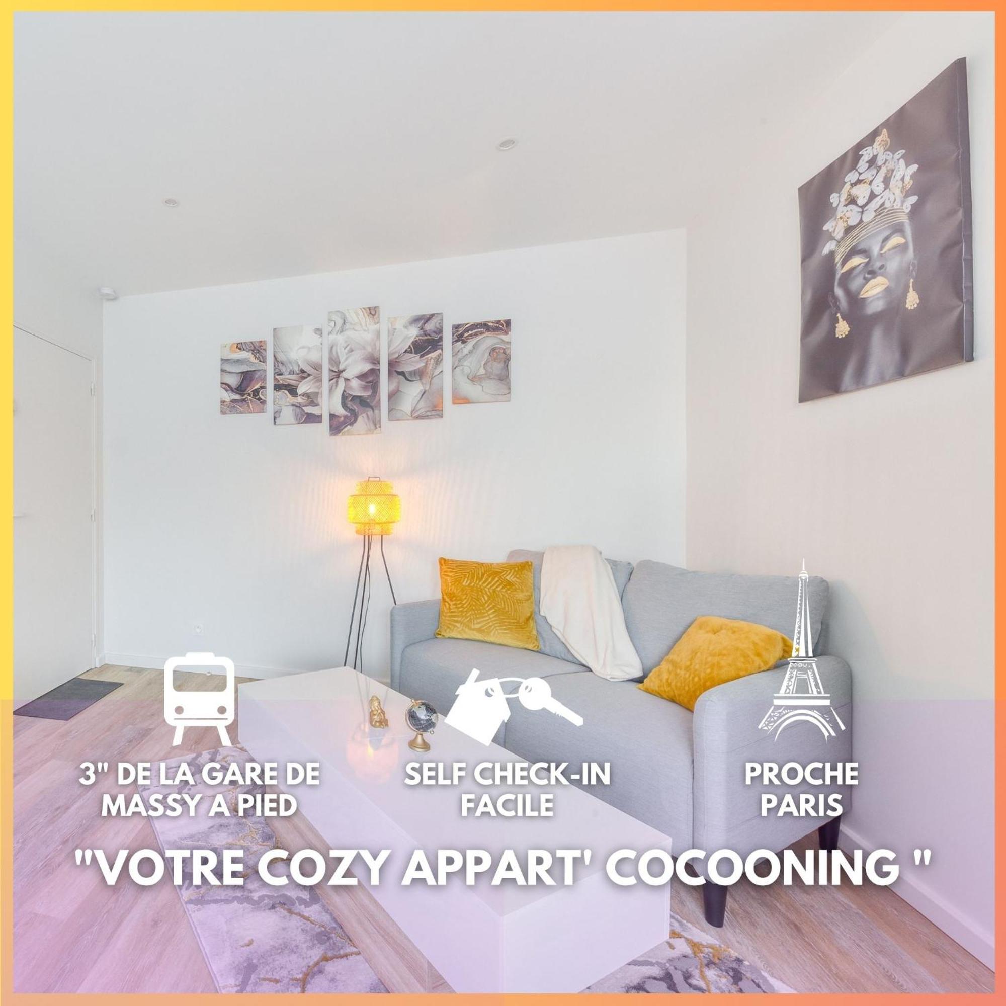 Cozy Appart 5 A 3' De La Gare - Cozy Houses Palaiseau Ngoại thất bức ảnh